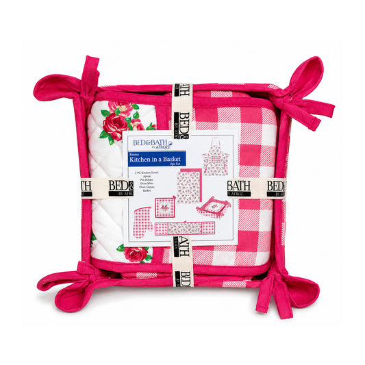 Red – 6 Pcs Kitchen Basket Set  | 100% Cotton