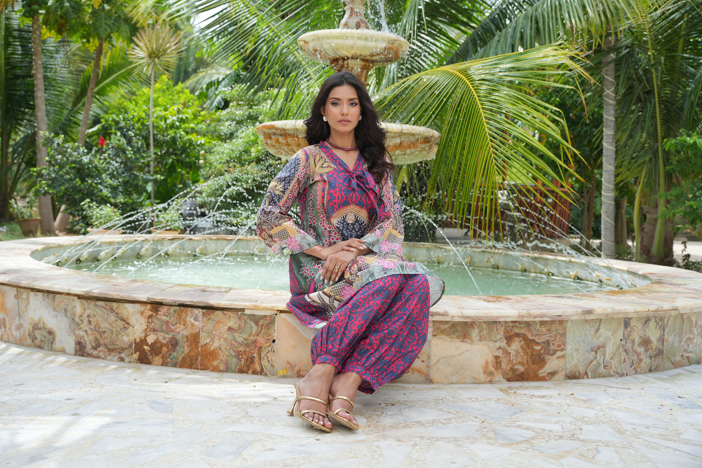 HL – Mughal-e-Bahaar | 2 Piece Stitched Lawn Suit – Summer 2026