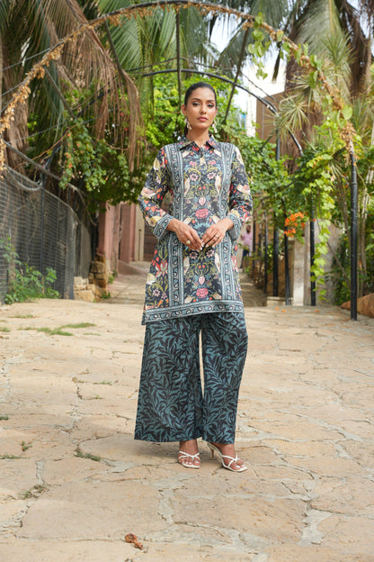 Naqsh-e-Parind – 2 Piece Unstitched Lawn Suit | Hira Lari Lawn 2025 Collection