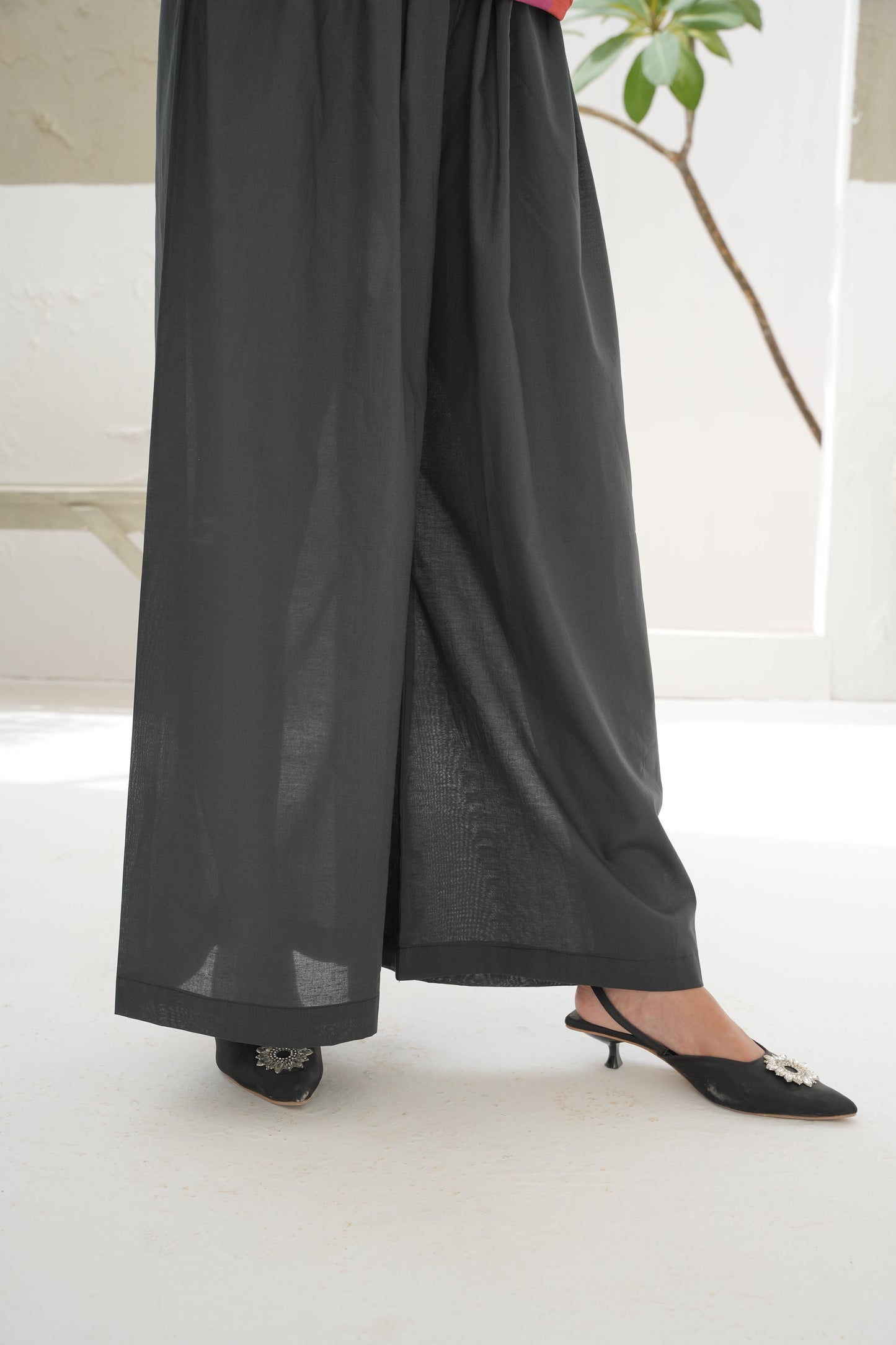 HL Lawn Trouser – Black – 2 | By Hira Lari