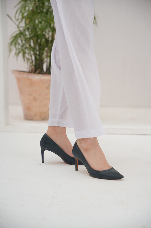 HL Lawn Trouser – White – 4 | By Hira Lari