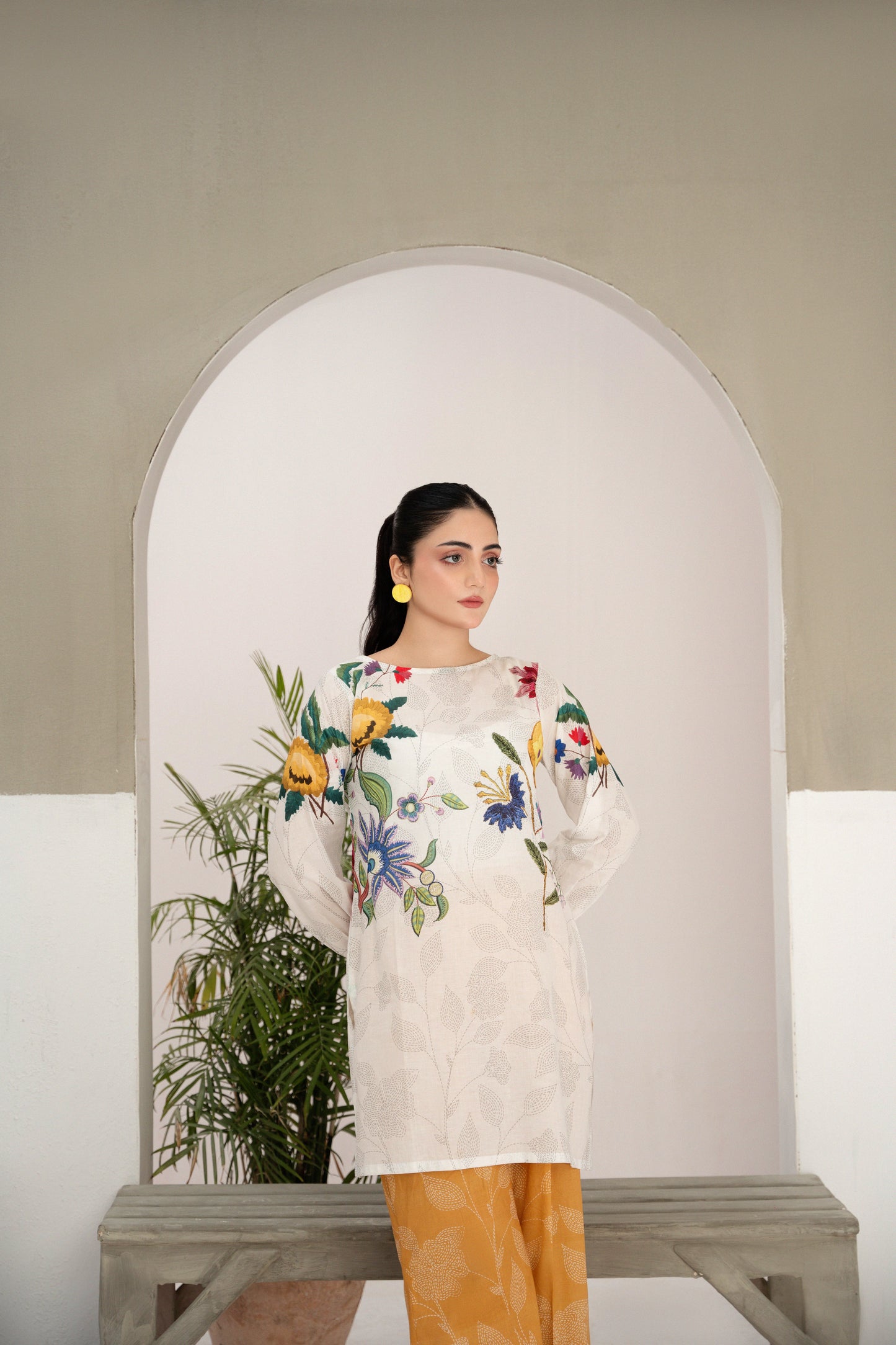 HL – Naqsh-e-Gul | 2 Piece Stitched Lawn Suit – Summer 2026