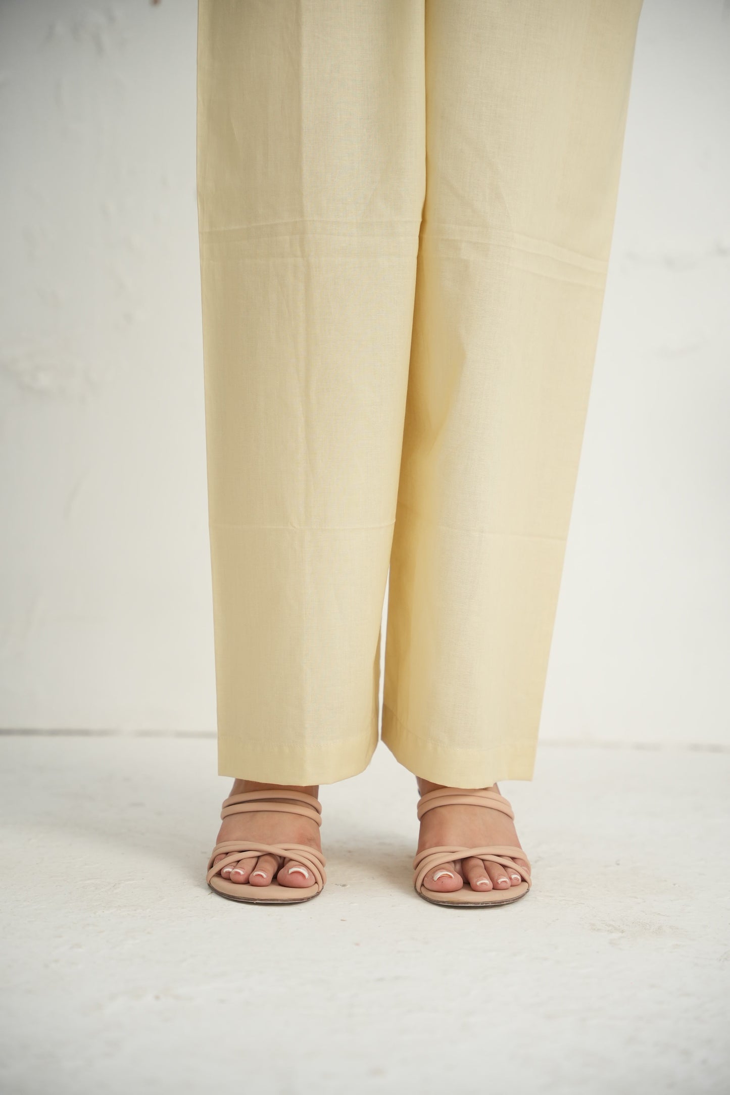 HL Lawn Trouser – Beige – 2 | By Hira Lari