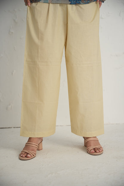 HL Lawn Trouser – Beige – 2 | By Hira Lari