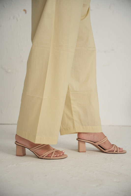 HL Lawn Trouser – Beige – 2 | By Hira Lari
