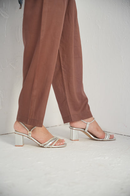 HL Lawn Trouser – Brown – 1 | By Hira Lari