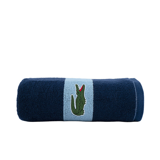 Navy Blue - HL - Lacoste Bath Towel – 512 GSM | Premium Cotton (70×130 cm)