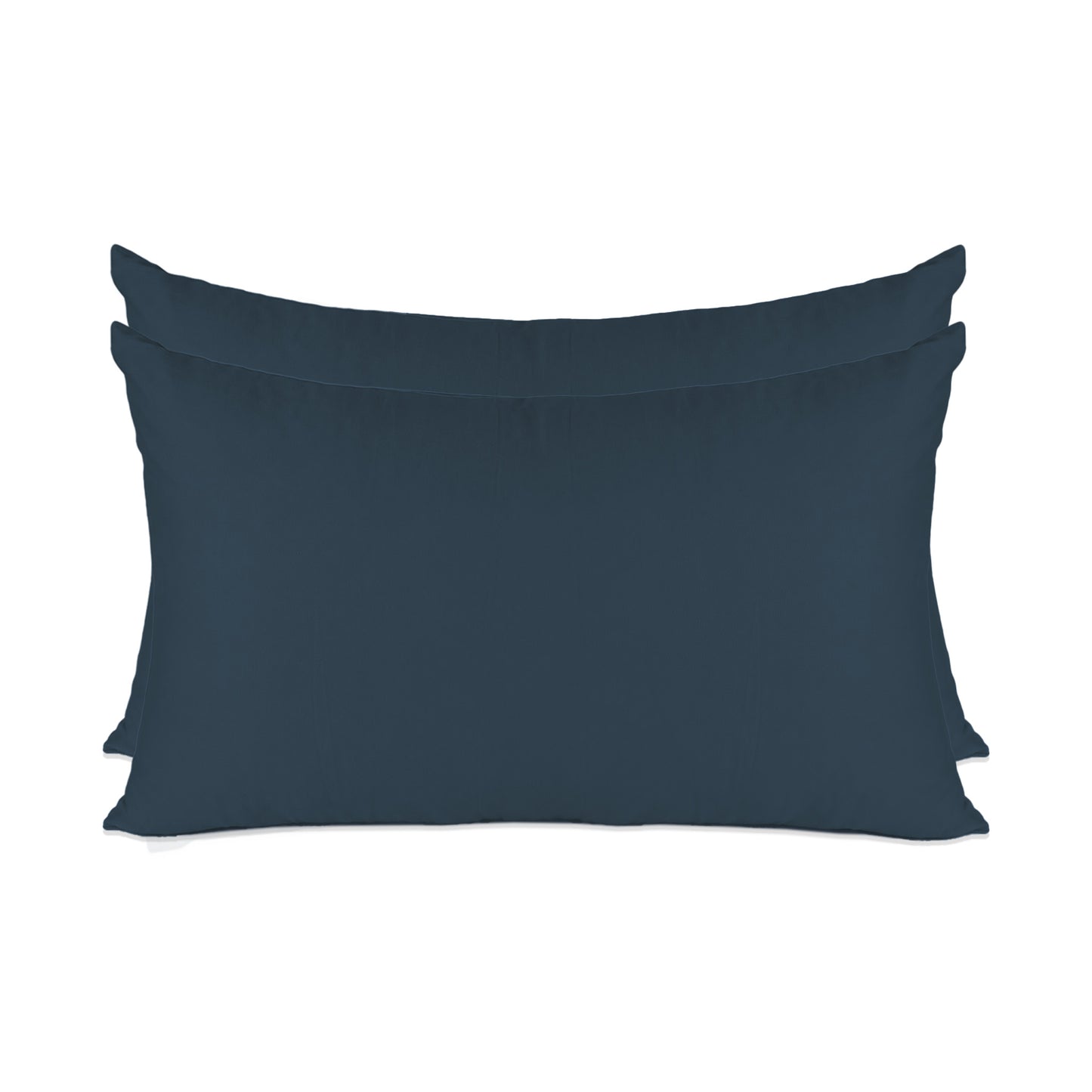 Navy Blue Luxury Hotel Collection Pillow Cover Set – 2 Pieces – 20" x 30" – 100% Cotton Sateen TC-200