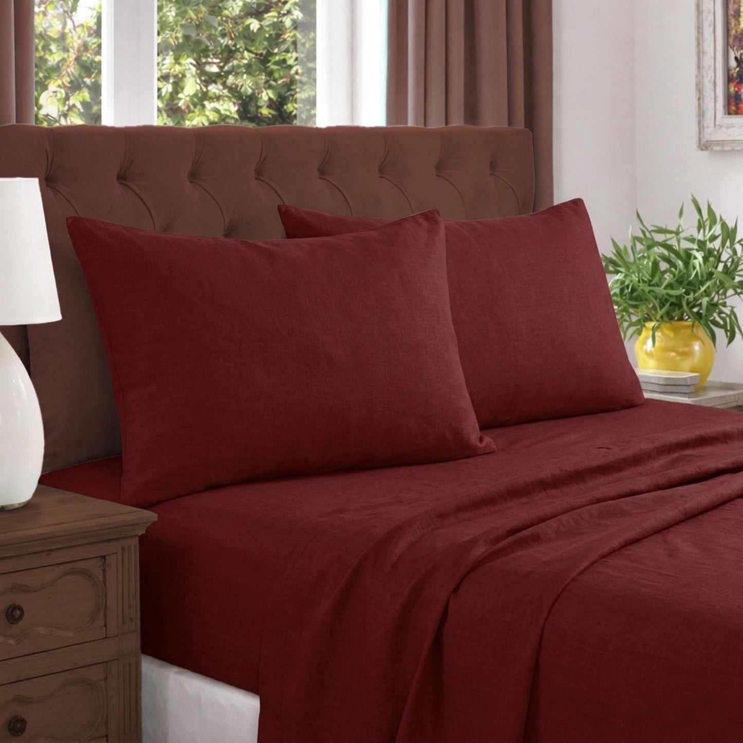 HL Dyed Sheet Set – Maroon