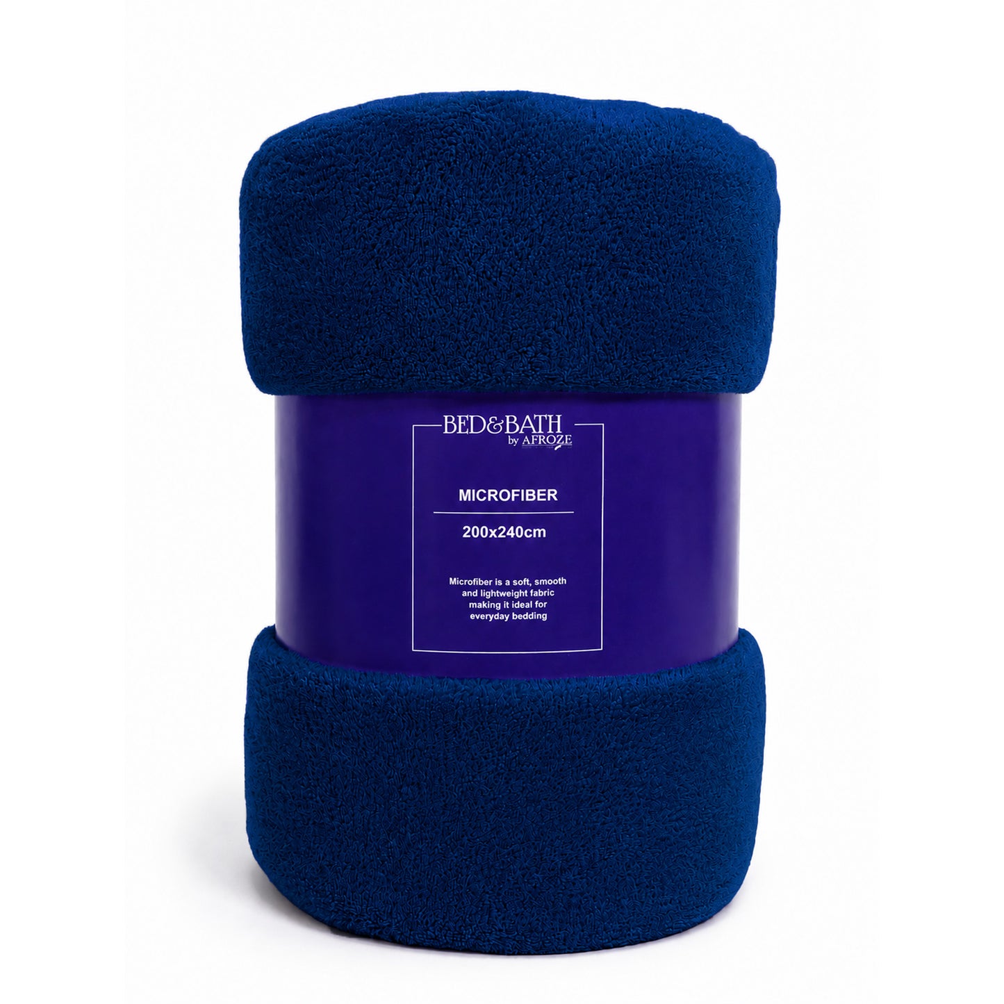 Solid Navy – Fleece Blanket Microfiber  | 200 × 240 cm