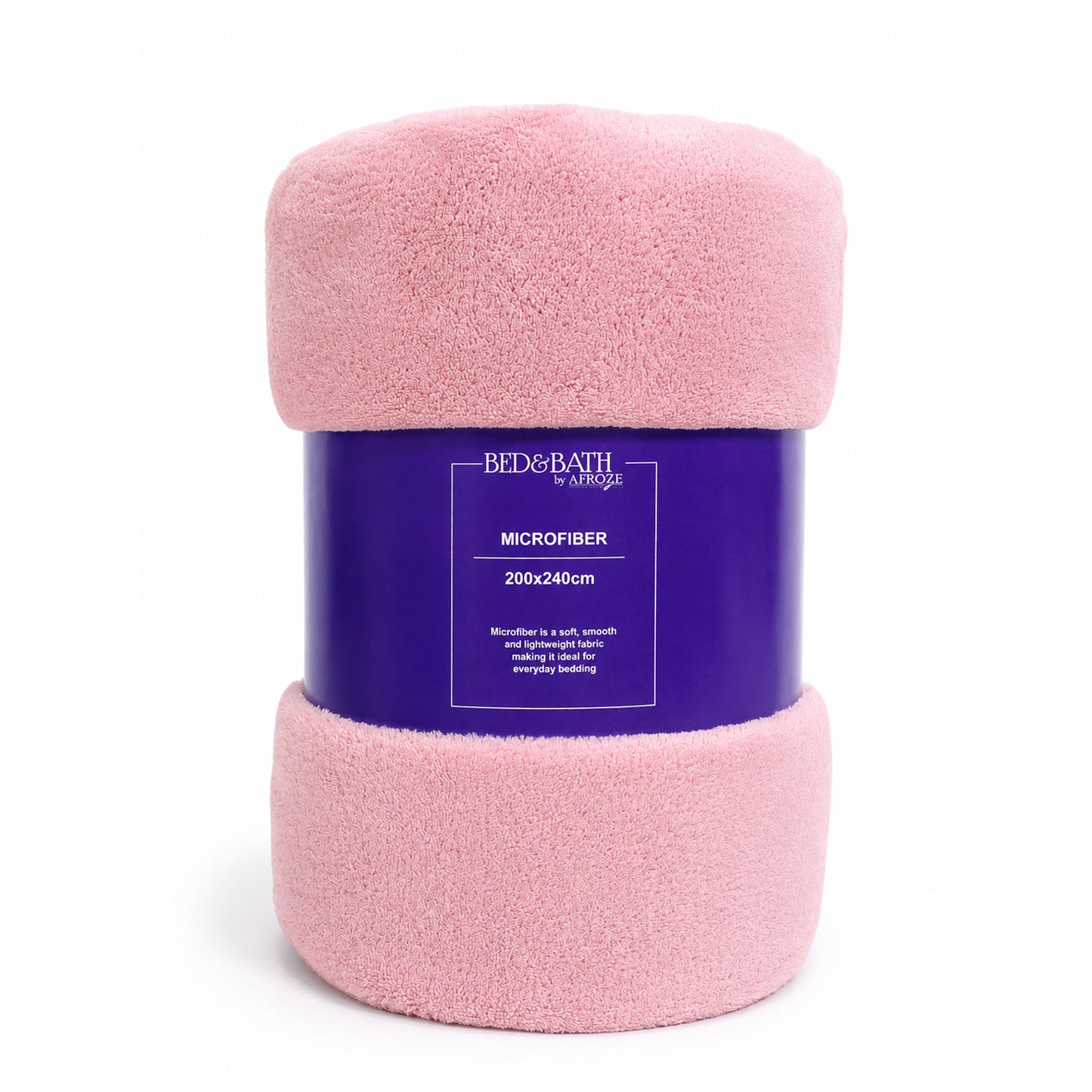 Solid Pink – Fleece Blanket Microfiber  | 200 × 240 cm