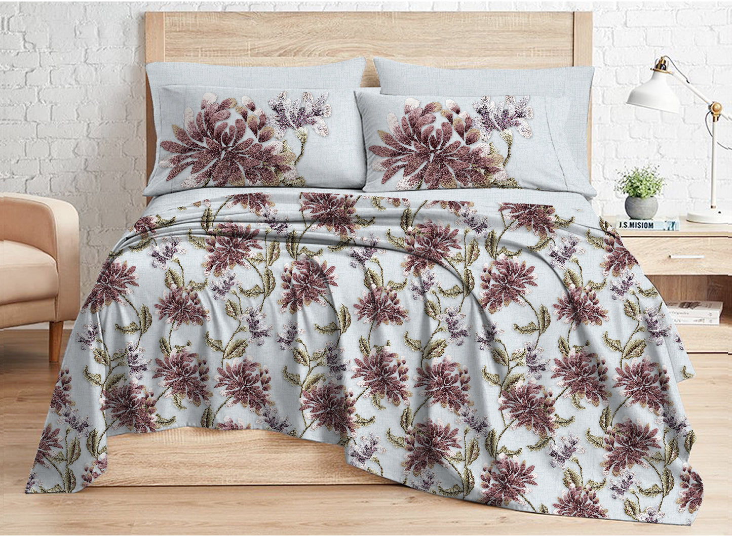 Hira Lari King Flat sheet (Florish)