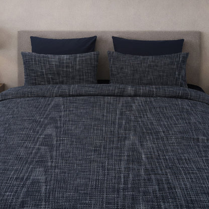 HL King Quilt Cover Set – Artisan Waffle Texture (Black)