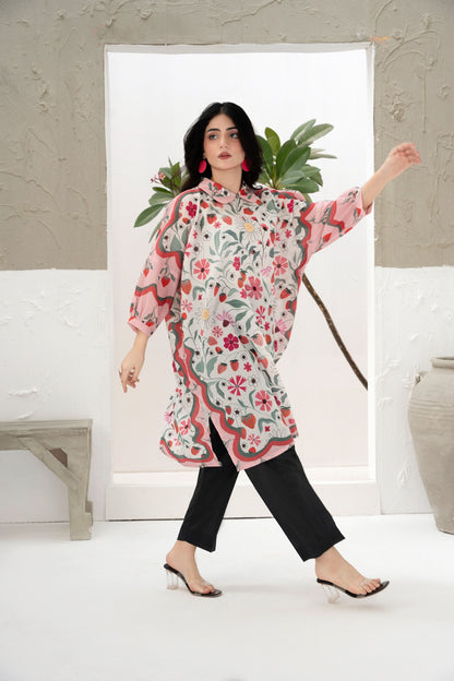 Gul Cheeni | Kurti by Hira Lari