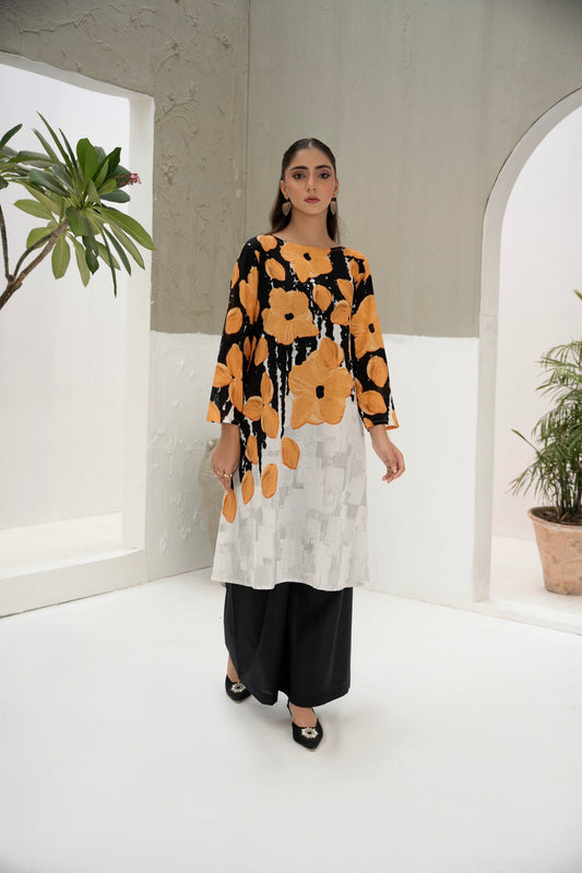 Gul-e-Nargis | Kurti by Hira Lari