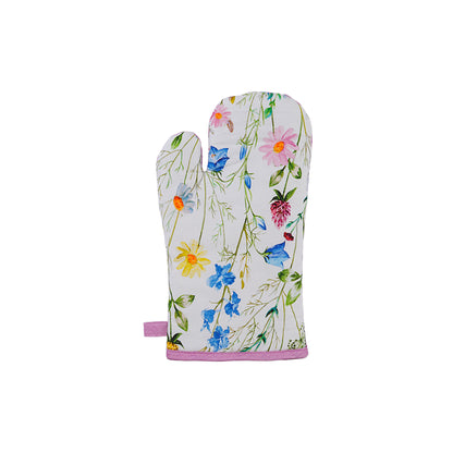 Kitchen Oven Mitt – Pink | 12 x 7 Inches | 100% Cotton
