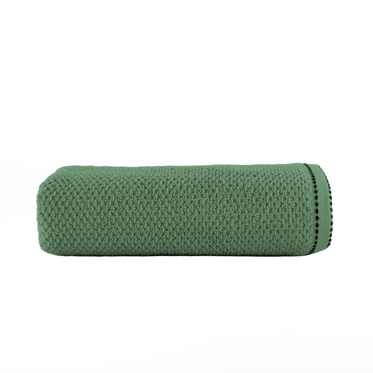 Green | HL Oxford Hand Towel – 600 GSM | Popcorn Texture Premium Cotton (50×100 cm)