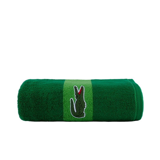 Green - HL - Lacoste Bath Towel – 512 GSM | Premium Cotton (70×130 cm)