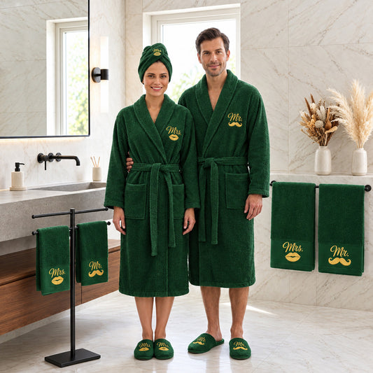 Green – HL Luxury Bride & Groom Spa Set | 9 Pieces