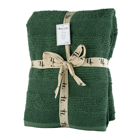 HL Park Lane Bath Towel – 550 GSM | Green | Premium Cotton (70×140 cm)