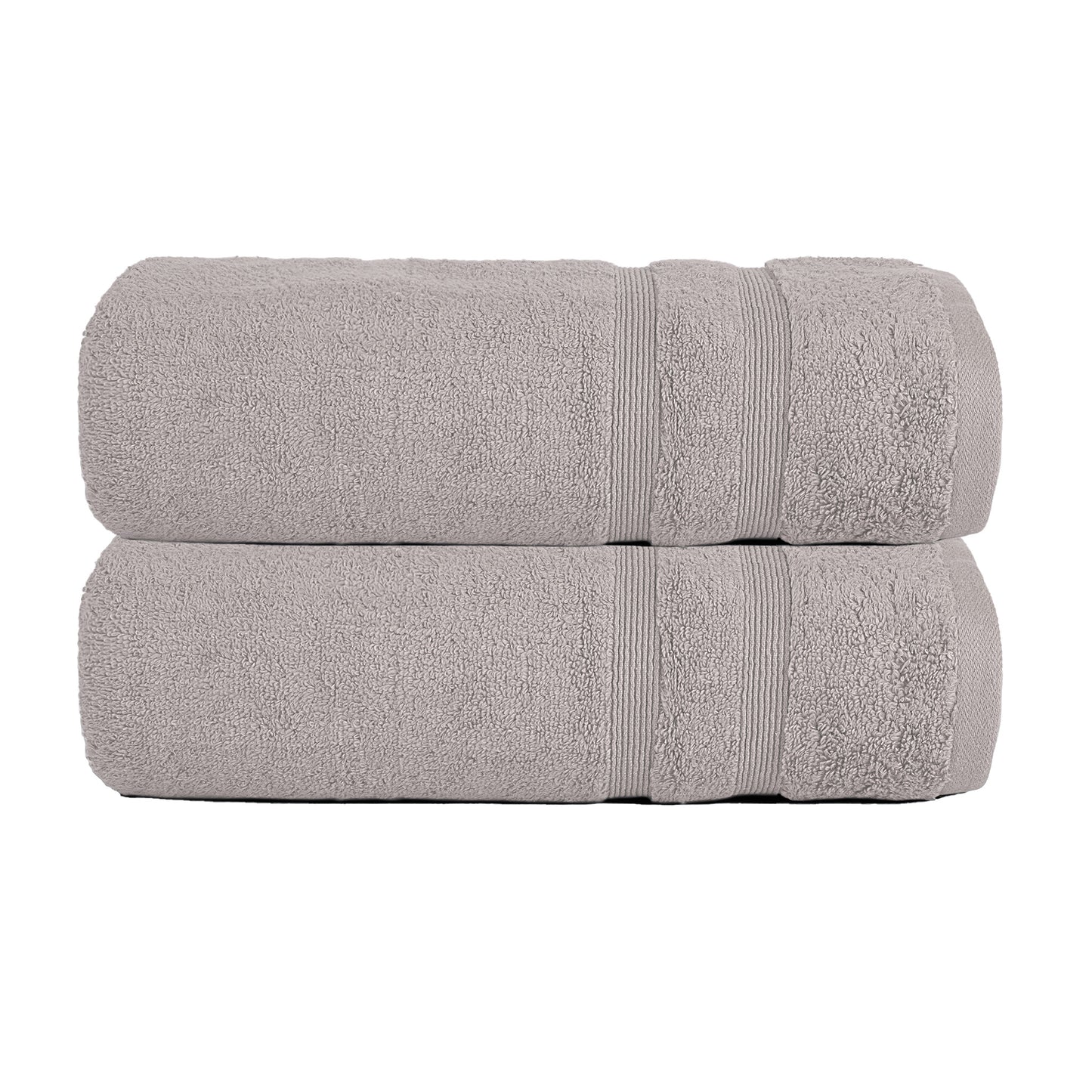 Grey Zero Twist Egyptian Bath Towel Pack of 2 – 600 GSM | 70×130 cm
