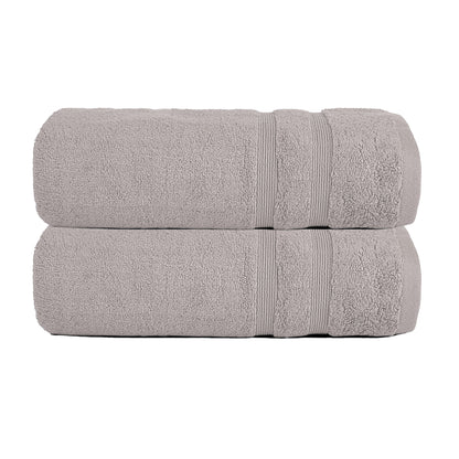 Grey Zero Twist Egyptian Bath Towel Pack of 2 – 600 GSM | 70×130 cm