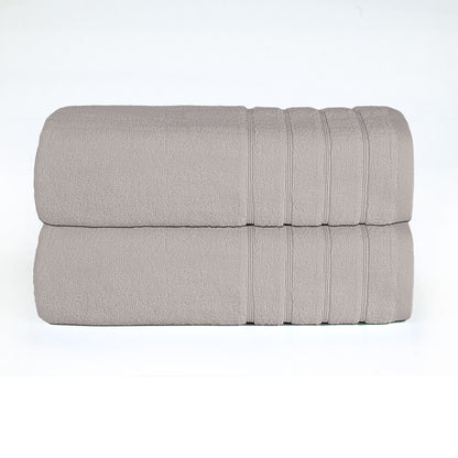 Grey Zero Twist Egyptian Bath Sheet Pack of 2 – 600 GSM | 90×140 cm