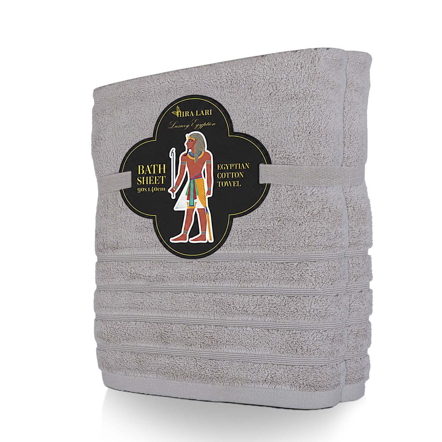 Grey Zero Twist Egyptian Bath Sheet Pack of 2 – 600 GSM | 90×140 cm