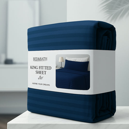 Blue – King Flat Sheet Set