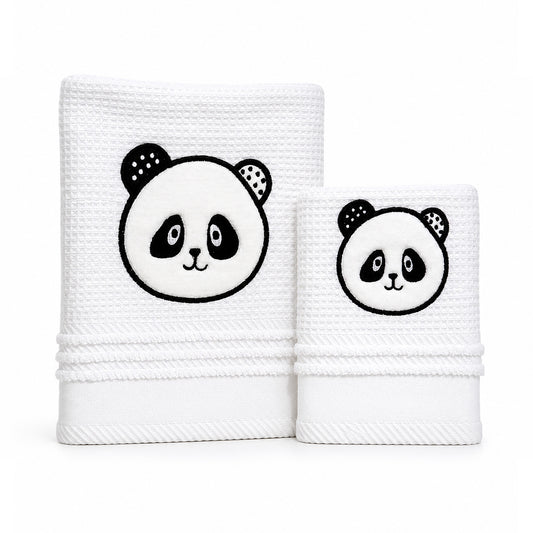 Baby Hand & Bath Towel (Emb.) – Panda