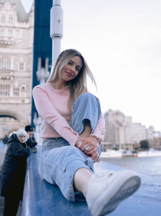 HL - Sky Blue Cargo Relaxed Straight Leg Jeans