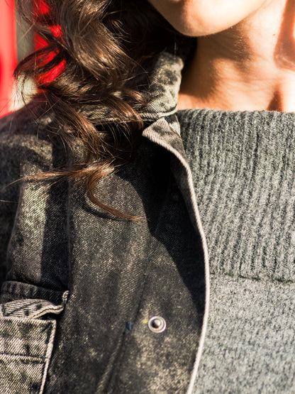 Random Wash Denim Jacket