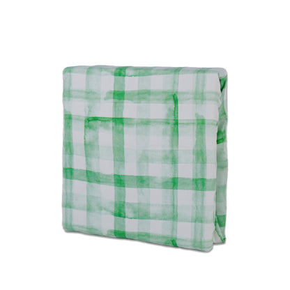 Green – 6 Chair Dining Table Set  | 100% Cotton