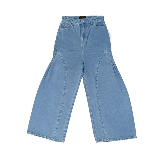 HL Denim Jean Dramatic Split Wide Leg (Sky Blue Wash)