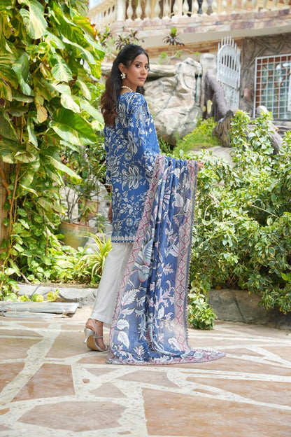 Jackobean Art by Hira Lari | 3PC Unstitched Lawn Suit | HL-05 | Lawn 2025