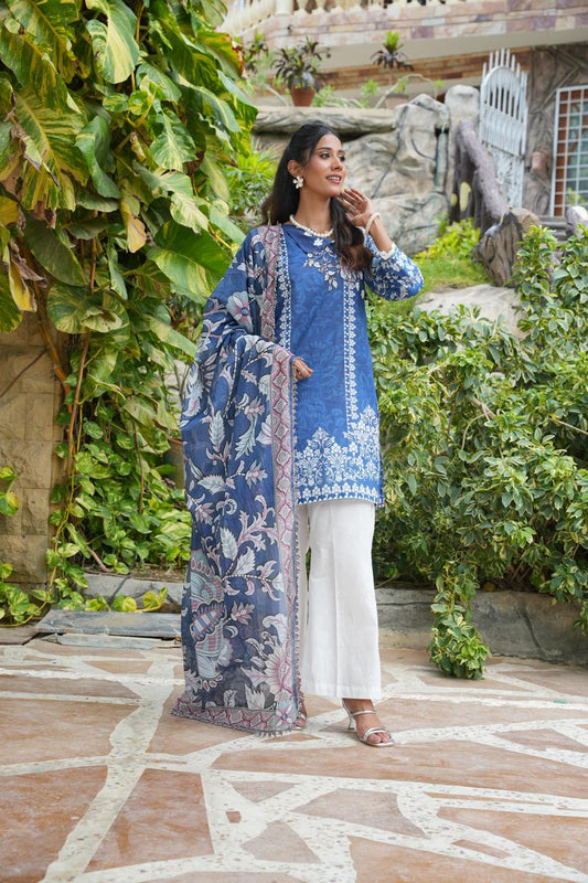 Jackobean Art by Hira Lari | 3PC Unstitched Lawn Suit | HL-05 | Lawn 2025