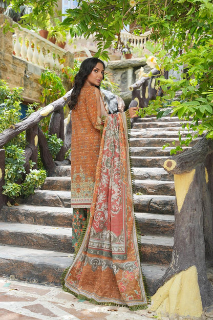 Kilim by Hira Lari | 3PC Unstitched Lawn Suit | HL-06 | Lawn 2025