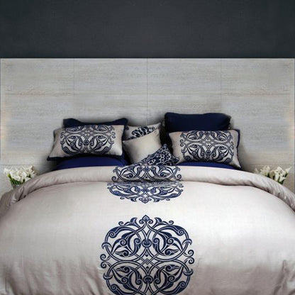 Motif (Emboss) King Quilt Cover Set – Signature Bedding by Hira Lari