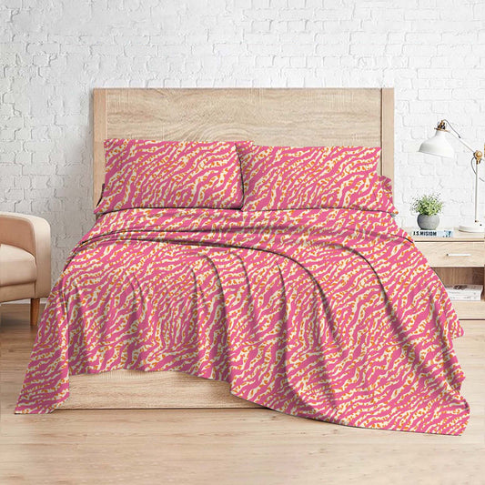 Blush Safari | Cherries Digital Print Fitted Sheet Set (Single/King)
