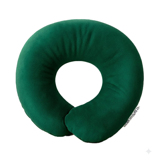 U-Shape Travel Neck Pillow – Velvet Green