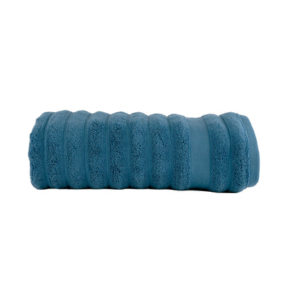 HL Zero Twist Bath Towel – 600 GSM | Medium Blue | Premium Cotton (70×140 cm)