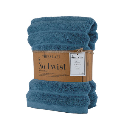 Medium Blue - HL Zero Twist Hand Towel – 600 GSM | Premium Cotton (50×100 cm)