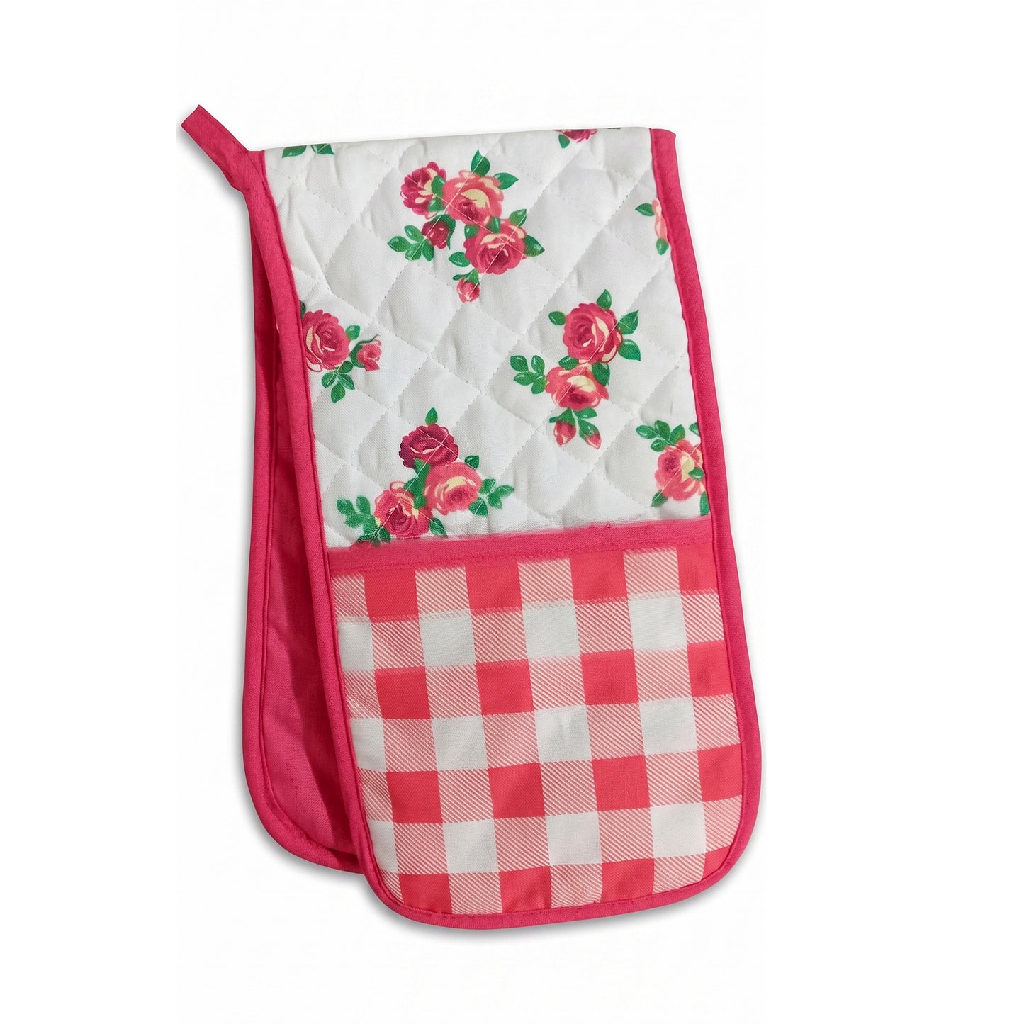 Kitchen Oven Mitt – Red | 12 x 7 Inches | 100% Cotton