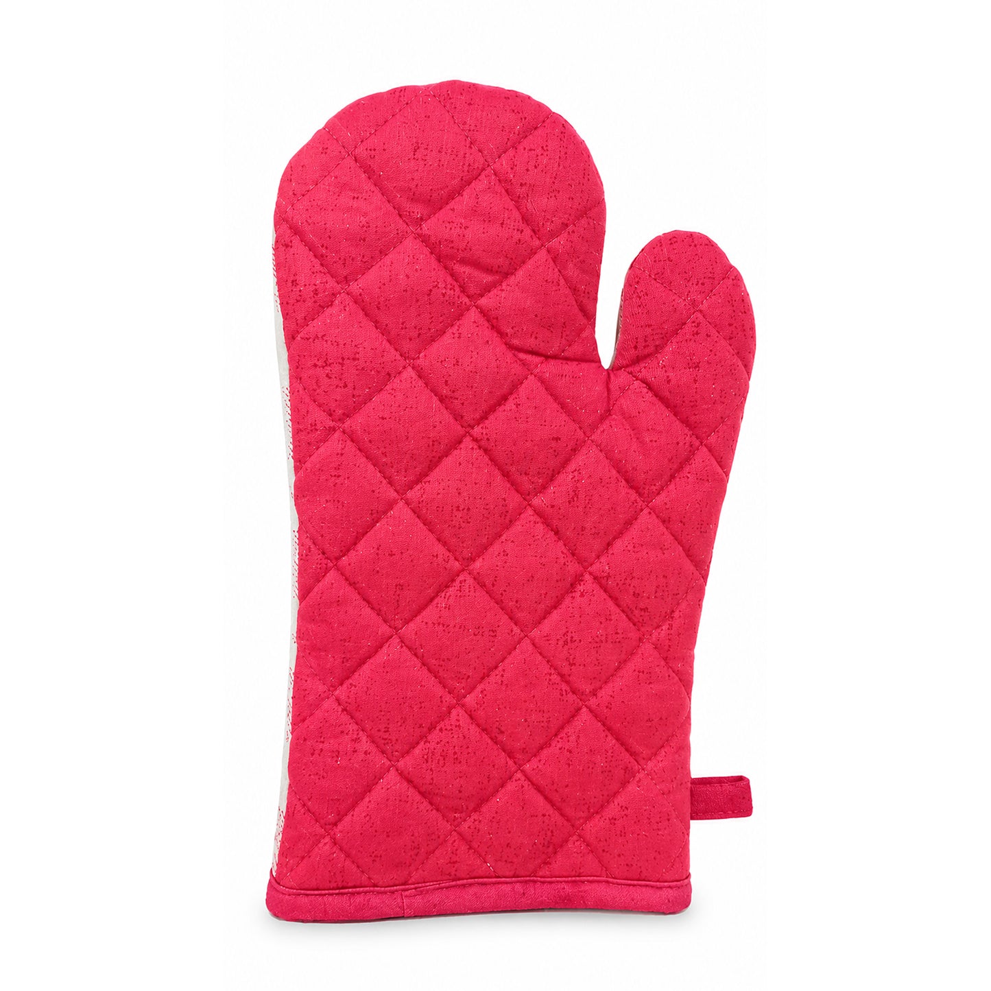 Kitchen Oven Mitt – Red | 12 x 7 Inches | 100% Cotton