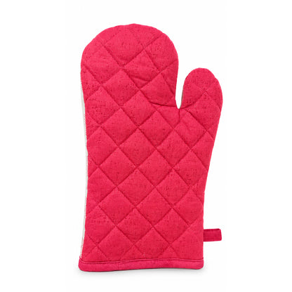 Kitchen Oven Mitt – Red | 12 x 7 Inches | 100% Cotton