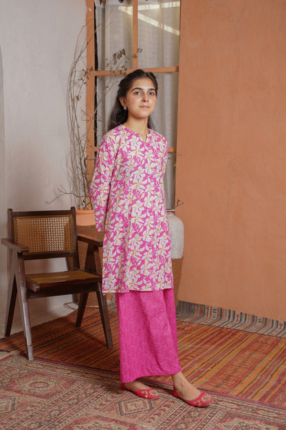 Petalyn-B | HL Lawn Suit 2 Pieces Stitched | Kids
