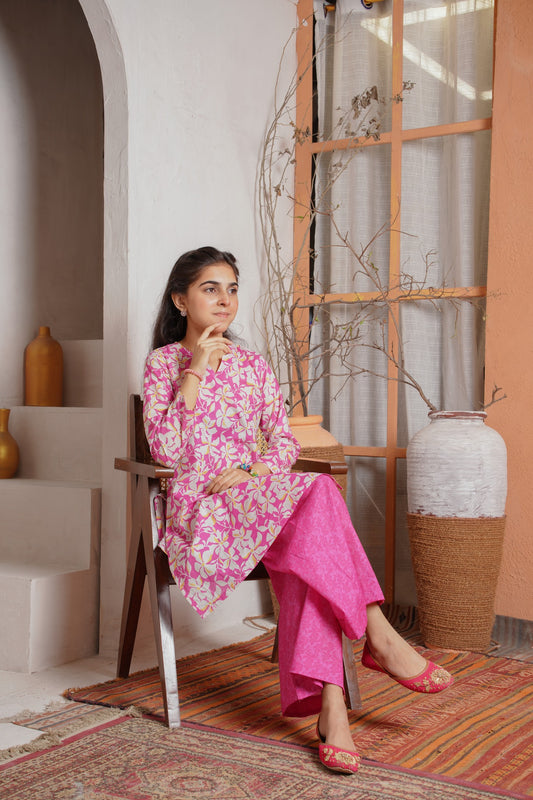 Petalyn-B | HL Lawn Suit 2 Pieces Stitched | Kids