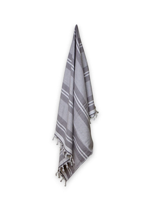 Hammam Towel (Yarn Dyed) – Gray