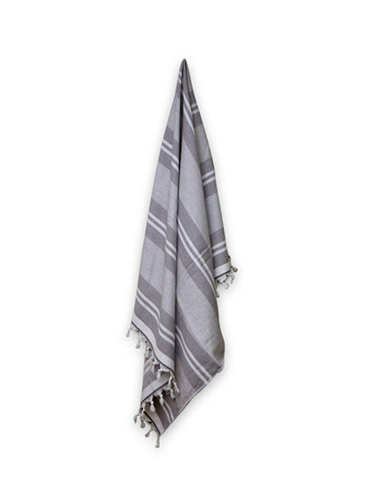 Hammam Towel (Yarn Dyed) – Gray
