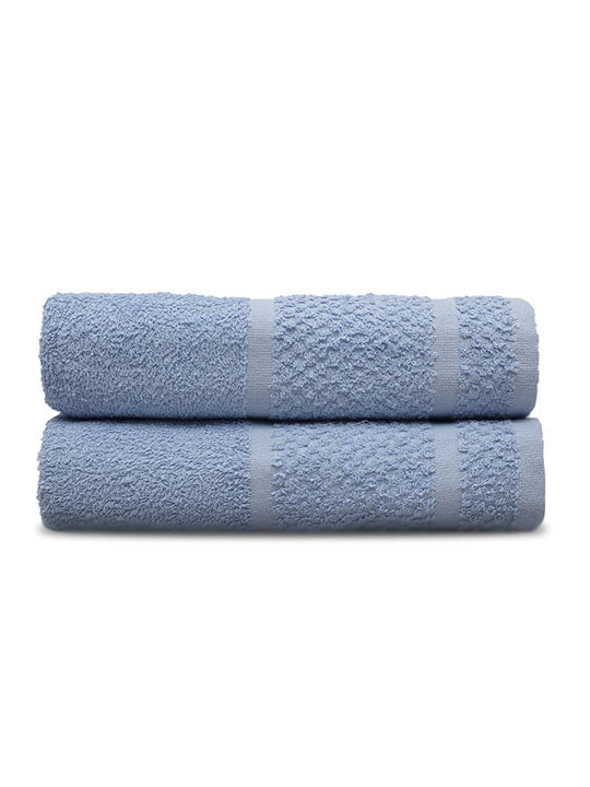 Bath Towel Set (2Pk Blue Fancy)